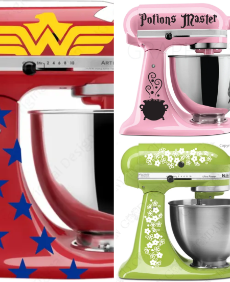 KitchenAid Mixer Decals Collage