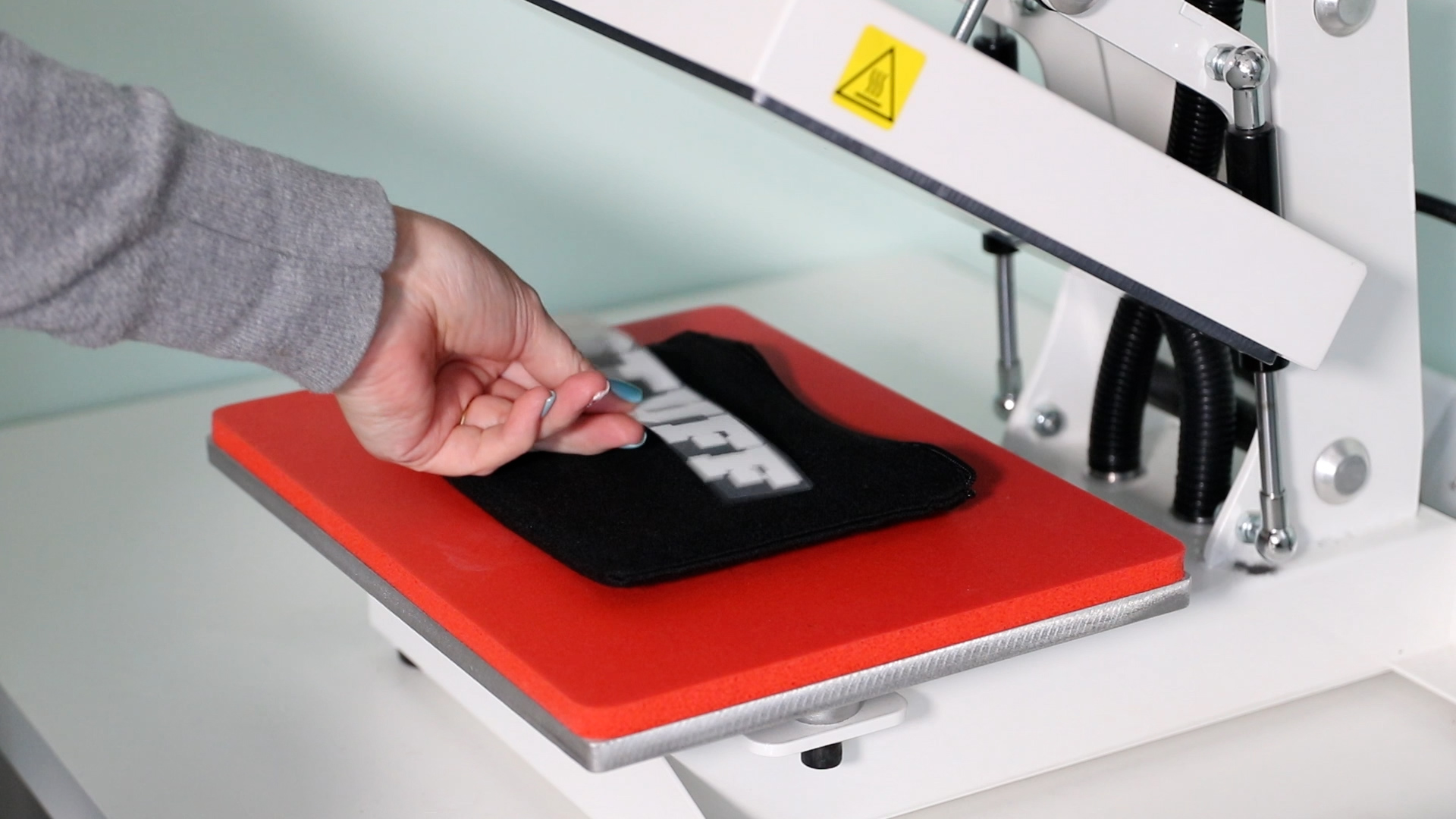 adding flock to zipper pouch