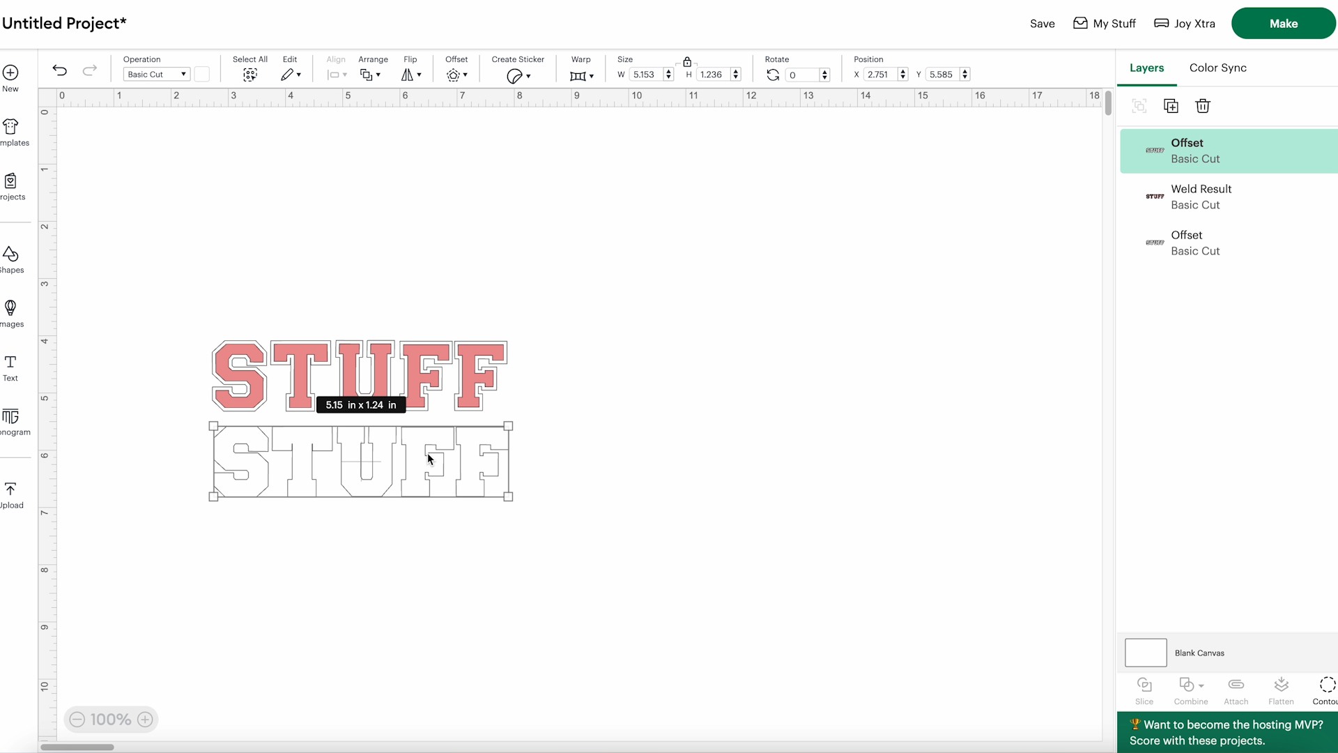 layers in cricut design space